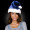 Navy Blue Santa Claus Hat