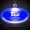 Oval Blue Light-Up Acrylic Pendant Necklace