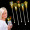 Amber 9" Light Up Cocktail Stirrer