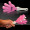 Pink White & Pink Hand Clapper