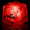 Red 1 3/8" Premium Light-Up Glow Cube