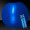 Translucent Blue 24" Inflatable Beach Ball with Glow Stick