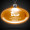 Oval Amber Light-Up LED Acrylic Pendant Necklace