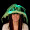 Green Light Up LED Show Daddy Novelty Hat