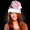 Mrs. Claus Pink Plush Santa Hat