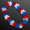 Red White & Blue USA Leis (Non-Light Up)