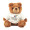 8" Brown Kirby Bear with t-shirt and full color imprint