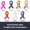 Awareness Ribbon Lapel Pin - Any Color - Fully Customizable