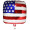 American Flag Metallic Balloon - 18 Inch