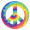 Feeling Groovy Peace Sign Cutout