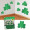 Shamrock Glitter Cutouts - 20 Pack