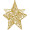 Gold Star Glitter 3-D Decoration