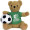 10" Soccer Bear