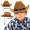 Children's Brown Felt Cowboy Hat