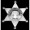 Silver Plastic 3" Sheriff's Badges