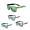 Matte Woodgrain Finish sunglass with Mirrored Glass UV Prote