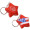 Patriotic Star Stress Reliever Key Chain