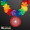 Rainbow Flowers Lei Necklaces with Medallion (Non-Light Up)