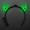 Light Up Green Devil Horns