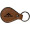 Faux Leather Keyring Teardrop