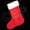 14" Plush Christmas Stocking - Blank