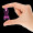 Flashing LED Light Up Glow Purple Ribbon Blinky