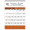 Triumph® Calendars Orange & Black Contractor Memo Calendar