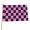 Pink Checkered Flags 12" x 18"