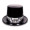 Black and Silver Happy New Year Top Hat