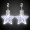 White Star LED Clip On Earrings