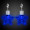 Blue Star LED Clip On Earrings