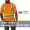 Hi Vis Reflective X-Back Class 2 Safety T-Shirt w/ Pocket