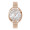 36MM METAL OVAL ROSE GOLD CASE, 3 HAND MVMT, WHITE...