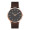 40MM SLIM STEEL ROSE GOLD CASE, 2 HAND MVMT, BLACK...