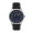 40MM METAL MATTE SILVER CASE, 3 HAND MVMT, BLUE DI...