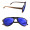 Polarized or Mirror Wood Aviator Sunglasses