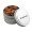 Round Metal Tin with Lid and Almonds