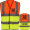 Premium Knitted Hi Vis Class 2 Safety Loop & Hook Vest