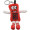 4" Red Cell Phone Key Chain