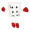 6" Playing Card - 6