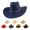 Classic Western Felt Leather Suede Cowboy Hat