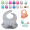 Unisex Waterproof Silicone Baby Bibs