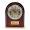 Rosewood and Black Glass Arch Clock