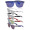 Brighton Metallic Mirrored Lens Sunglasses