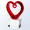 Red Heart with Clear Base Custom Award