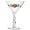 Clear Libbey 10 oz. lightning stem martini glass