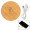 15w Round Bamboo Qi Wireless Puck Charging Pad