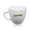 2 oz. Embossed LOVE Design ceramic Coffee Mugs