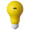 Light Bulb Shaped Stress Reliever w/ Custom Logo