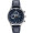 Seiko Mens Chronograph Silver Case Blue Pattern Dial